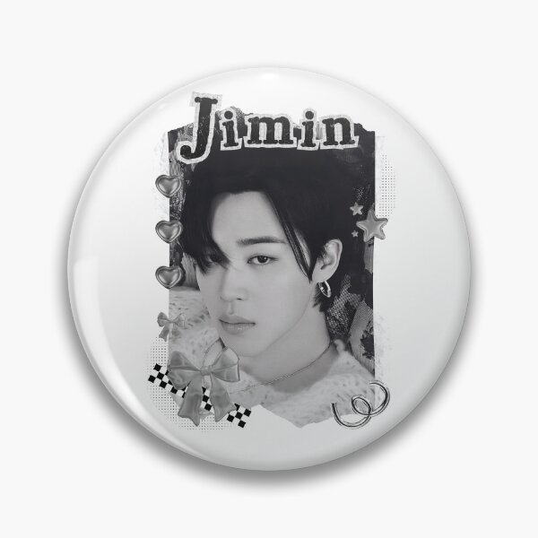 Item preview, BTS Jimin Kpop Boy Group Black and White Collage Design designed and sold by AJUNICE STUDIO.