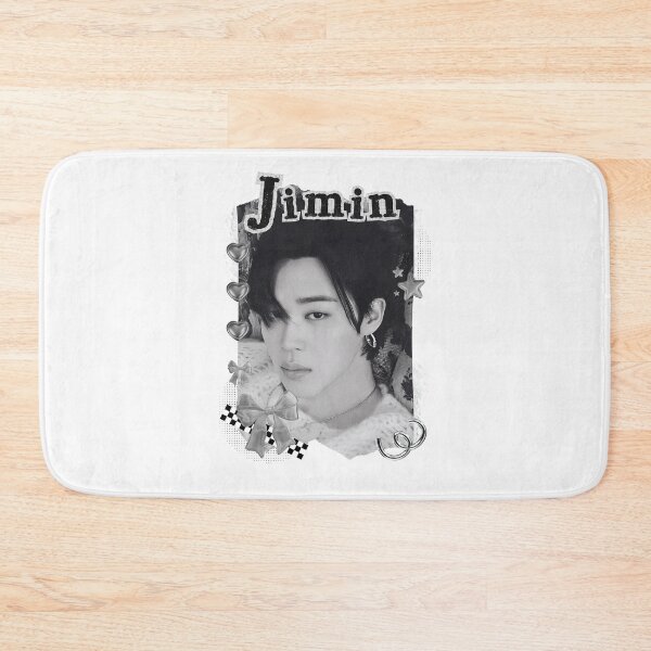 Item preview, BTS Jimin Kpop Boy Group Black and White Collage Design designed and sold by AJUNICE STUDIO.