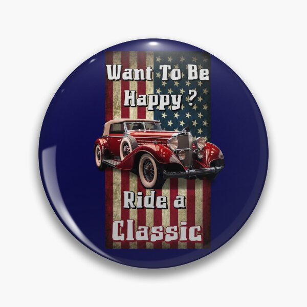 Item preview, funny want to be happy ride a classic quotes muscle vintage old car automotive designed and sold by veru-art.