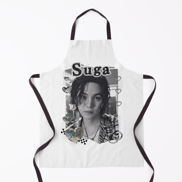 Item preview, BTS Suga Kpop Boy Group Black and White Collage Design designed and sold by AJUNICE STUDIO.