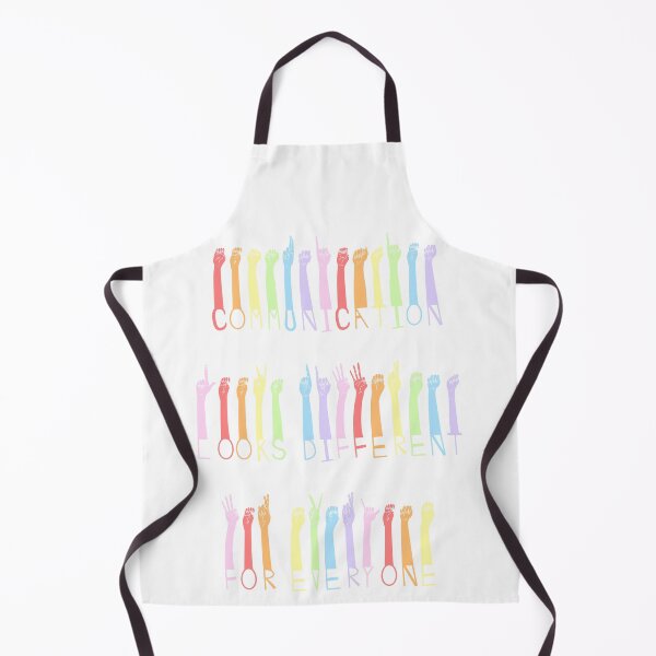 Item preview, “Communication looks different for everyone” rainbow ASL designed and sold by Lydia.Create.