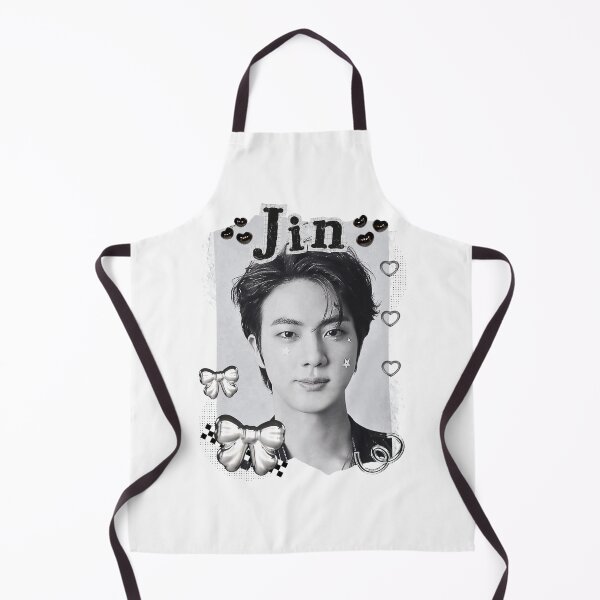 Item preview, BTS Jin Kpop Boy Group Black and White Collage Design designed and sold by AJUNICE STUDIO.