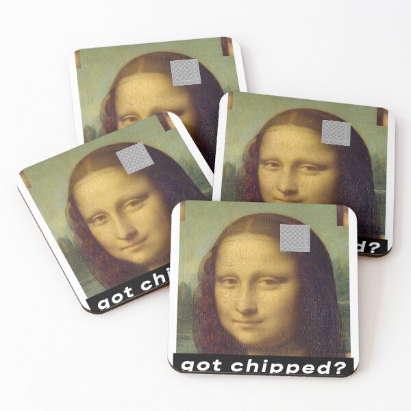 Item preview, Mona Lisa Got Chipped? got milk parody designed and sold by JashJhaveri.