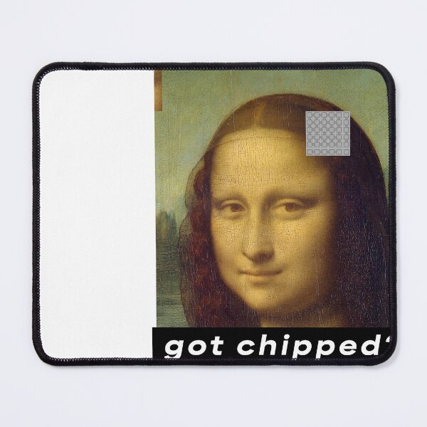 Item preview, Mona Lisa Got Chipped? got milk parody designed and sold by JashJhaveri.