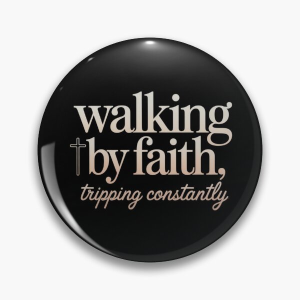Item preview, Walking By Faith Tripping Constantly Minimalist Christian T-Shirt designed and sold by ketkacreations.