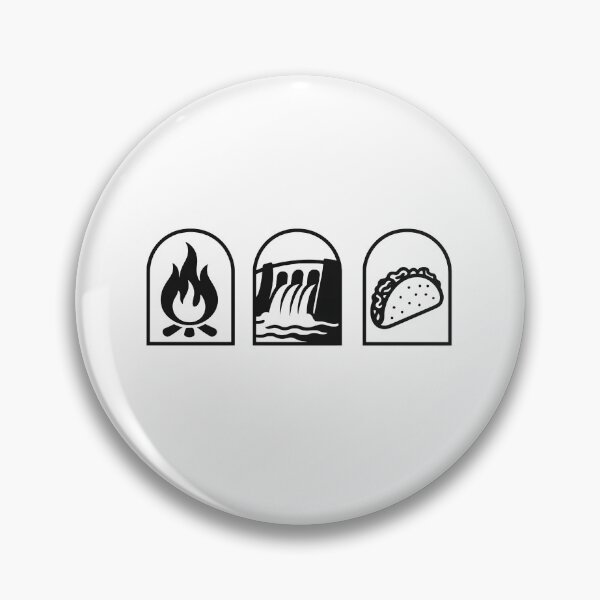 Item preview, Subtle Anti-Trump Design (Fire, Dam, Taco) designed and sold by E.C.O.C.O.N..