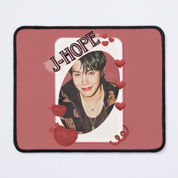 Item preview, BTS J Hope Kpop Boy Group Card Red Aesthetic Collage Design designed and sold by AJUNICE STUDIO.