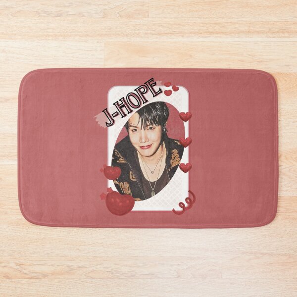 Item preview, BTS J Hope Kpop Boy Group Card Red Aesthetic Collage Design designed and sold by AJUNICE STUDIO.