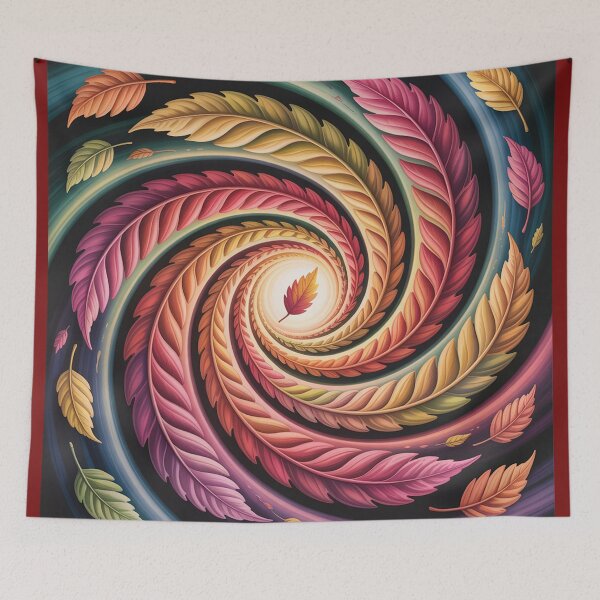 Item preview, А swirling vortex of autumn leaves. designed and sold by Lilashakti ⭐️ ⭐️ ⭐️ ⭐️ ⭐️.
