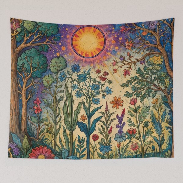 Item preview, Dark Colorful Floral Art designed and sold by TheDarkWardrobe.