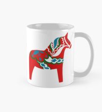 Schwedisches Dala-Pferd Rotes Dalecarlian-Pferd Tasse (Standard)