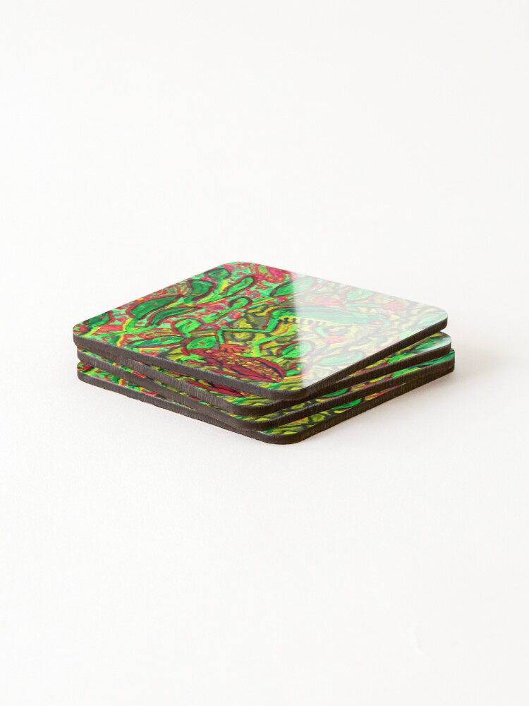Thumbnail 4 of 5, Coasters (Set of 4), Together again. designed and sold by RudyYoder.