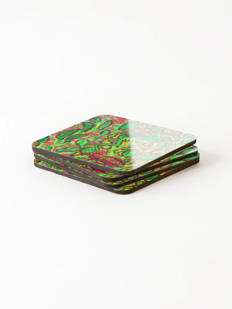 Thumbnail 4 of 5, Coasters (Set of 4), Together again. designed and sold by RudyYoder.