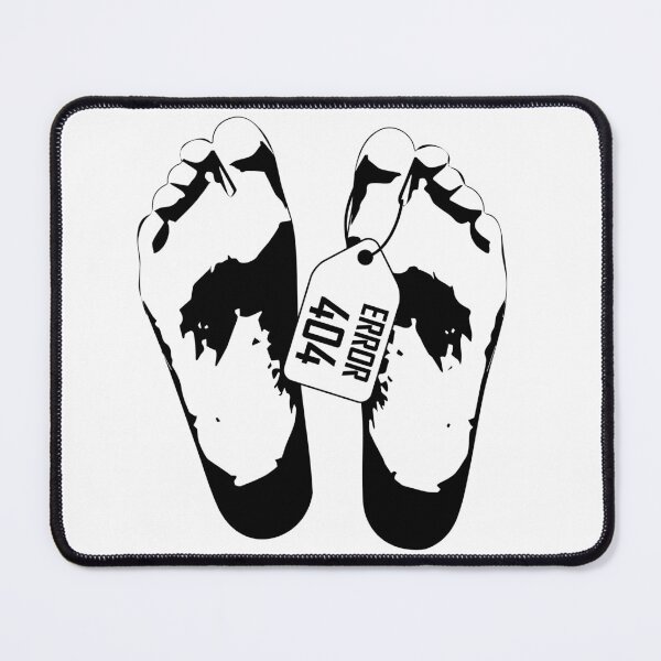 Item preview, Error 404 Dead Feet Dark Humor Art designed and sold by Pixel-Up.