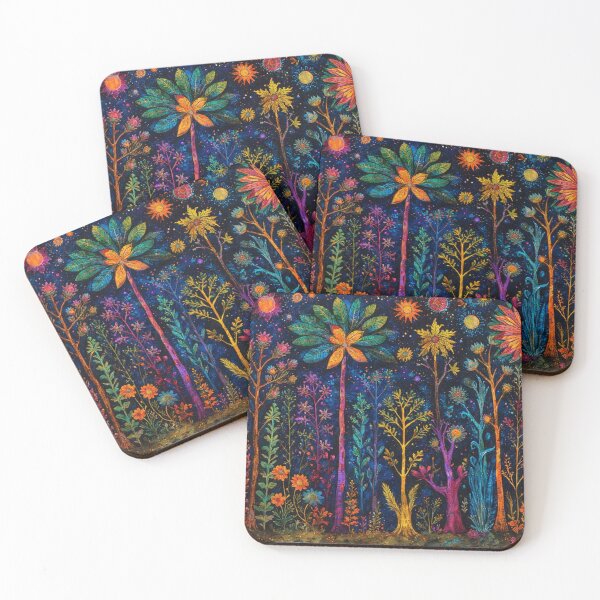 Item preview, Dark Colorful Forest Art designed and sold by TheDarkWardrobe.