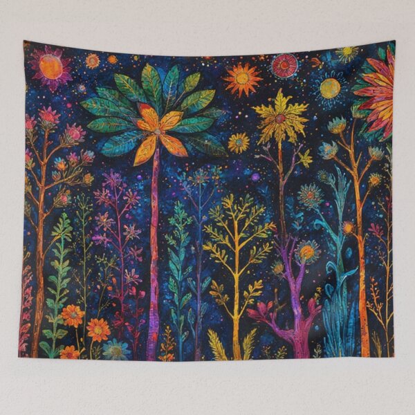 Item preview, Dark Colorful Forest Art designed and sold by TheDarkWardrobe.
