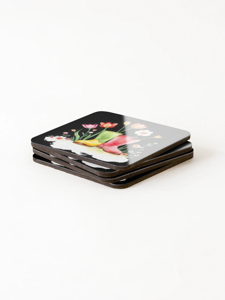 Thumbnail 4 of 5, Coasters (Set of 4), Spring Boot designed and sold by GraphicsClub.