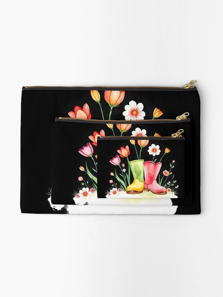 Thumbnail 2 of 4, Zipper Pouch, Spring Boot designed and sold by GraphicsClub.