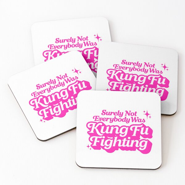 Item preview, Surely Not Everybody Was Kung Fu Fighting – Everyone Pink lovers Chinese Martial Arts Humor designed and sold by SkeletonsDanger.