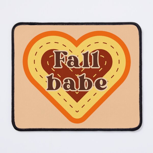 Item preview, Fall Babe Heart Sticker – Cozy Autumn Aesthetic Design designed and sold by VirtualPalette.