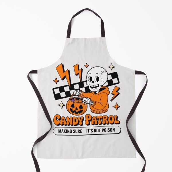 Item preview, Candy Patrol Halloween Skeleton Design | Funny Trick or Treat Safety Art | Retro Spooky Cute Style designed and sold by dortmond.