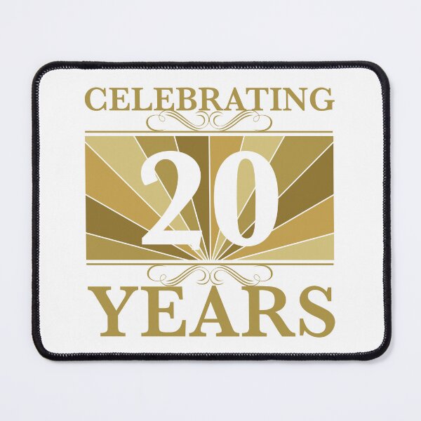 Item preview, Elegant 20th Wedding Anniversary designed and sold by thepixelgarden.