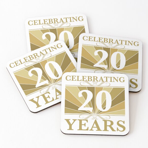 Item preview, Elegant 20th Wedding Anniversary designed and sold by thepixelgarden.