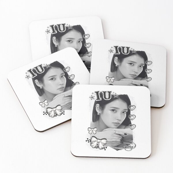 Item preview, IU Kpop Solo Artist Black and White Collage Digital Art Portrait designed and sold by AJUNICE STUDIO.