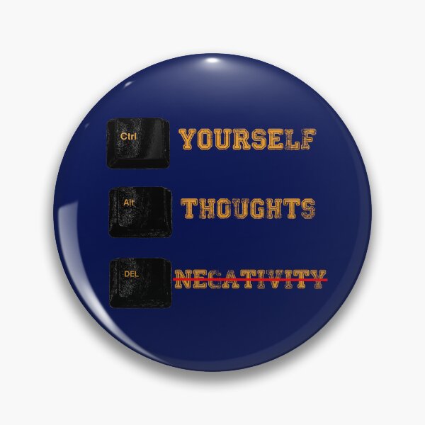 Item preview, Funny control yourself alter your thoughts delete negativity saying  daily cool be positive humor motivational quote designed and sold by veru-art.