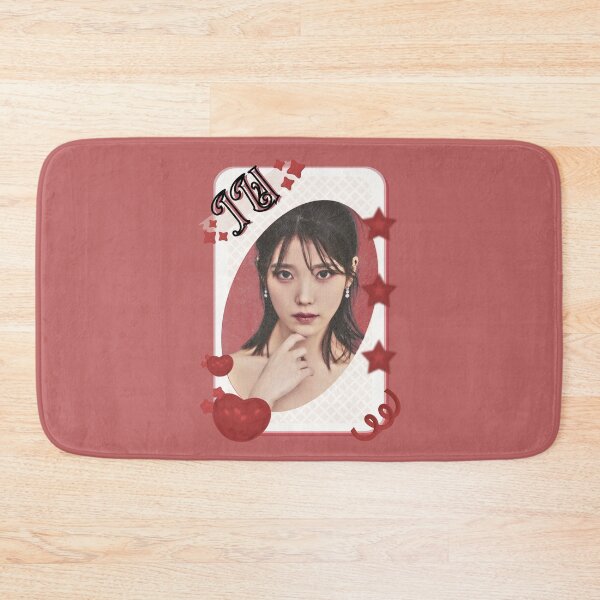 Item preview, IU Kpop Solo Artist Card Red Aesthetic Collage Design designed and sold by AJUNICE STUDIO.