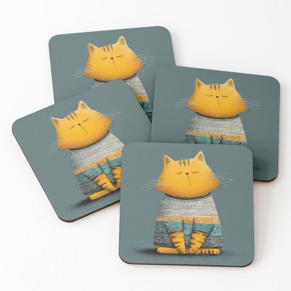 Item preview, Orange Cat in Sweater designed and sold by artbyjn.studio.