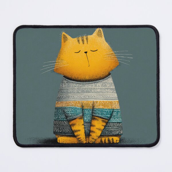 Item preview, Orange Cat in Sweater designed and sold by artbyjn.studio.
