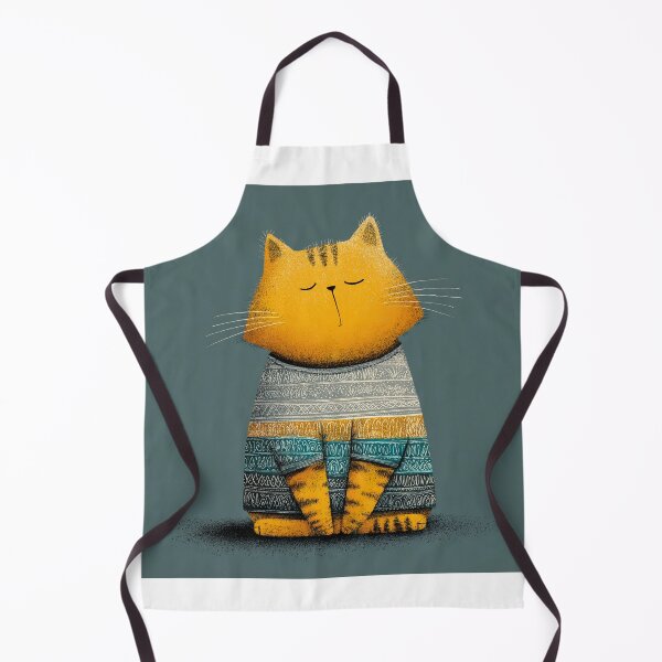 Item preview, Orange Cat in Sweater designed and sold by artbyjn.studio.