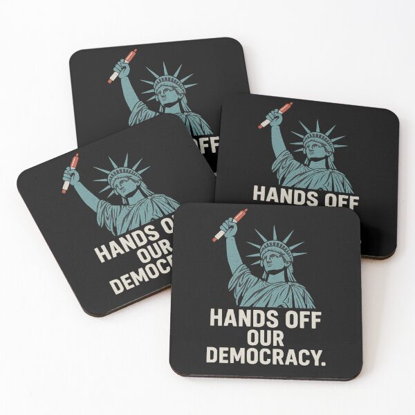 Item preview, Lady Liberty - Hands Off Our Democracy Anti Trump designed and sold by DigiSudu.