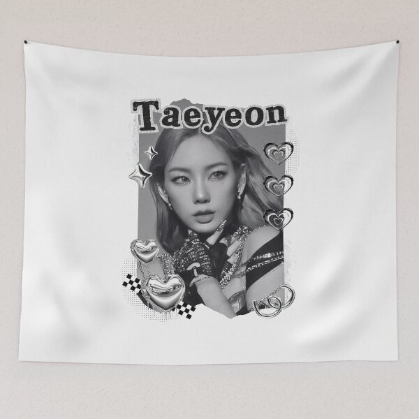 Item preview, Taeyeon Kpop Solo Artist Black and White Collage Digital Art Portrait designed and sold by AJUNICE STUDIO.