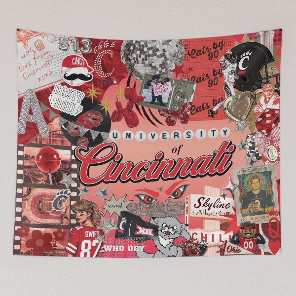 Item preview, University Of Cincinnati Collage Poster designed and sold by Hausze.