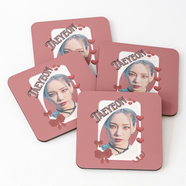 Item preview, Taeyeon Kpop Solo Artist Card Red Aesthetic Collage Design designed and sold by AJUNICE STUDIO.