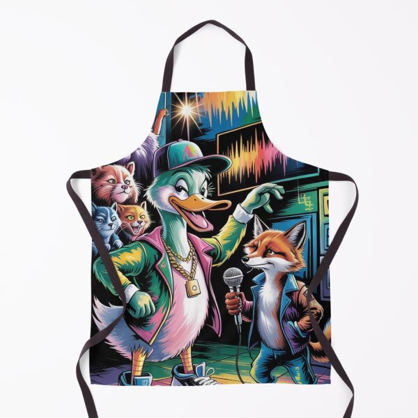 Item preview, Hip Hop Duck & Rap Fox Street Art | Urban Animal Characters Music Design | Retro Graffiti Style Illustration designed and sold by dortmond.