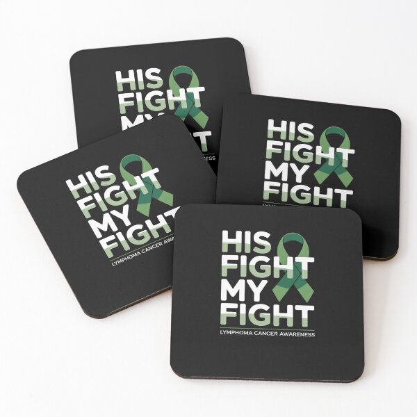 Item preview, His Fight My Fight – Green Ribbon Lymphoma Cancer Awareness designed and sold by Mateusz Majcherek.