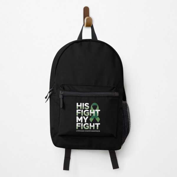 Item preview, His Fight My Fight – Green Ribbon Lymphoma Cancer Awareness designed and sold by Mateusz Majcherek.