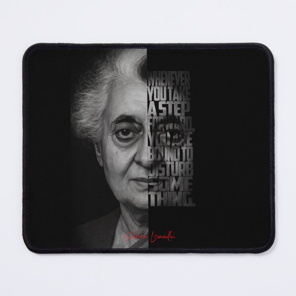 Item preview, Indira Gandhi Portrait – Black and White Art designed and sold by Enea Kelo.