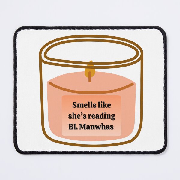 Item preview, Smells Like She’s Reading BL Manwhas | Funny Candle Design designed and sold by Lilly'sLove.