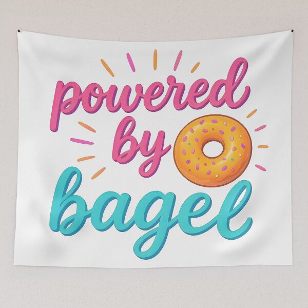 Item preview, everything bagel, bagel lover, breakfast bagel, bakery designed and sold by TrueArtVibes.