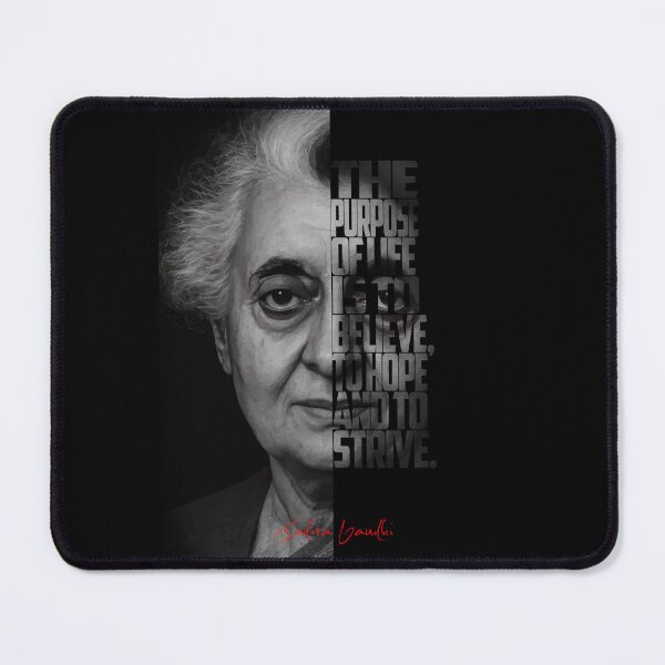 Item preview, Indira Gandhi Portrait – Black and White Art designed and sold by Enea Kelo.