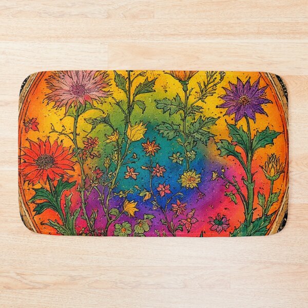 Item preview, Dark Colorful Floral Art designed and sold by TheDarkWardrobe.