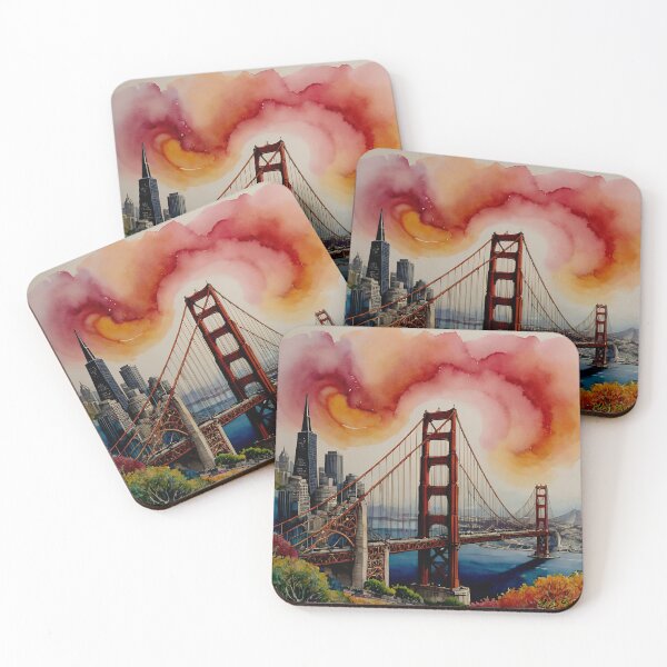 Item preview, Golden Bridge Pastel/Water Color designed and sold by designsjmc.