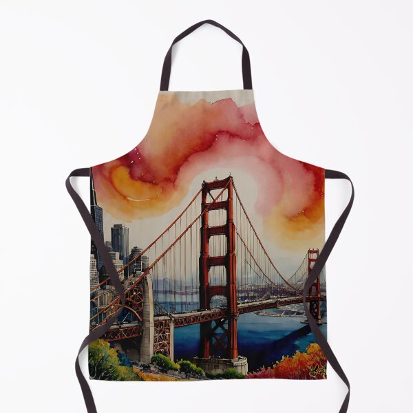 Item preview, Golden Bridge Pastel/Water Color designed and sold by designsjmc.