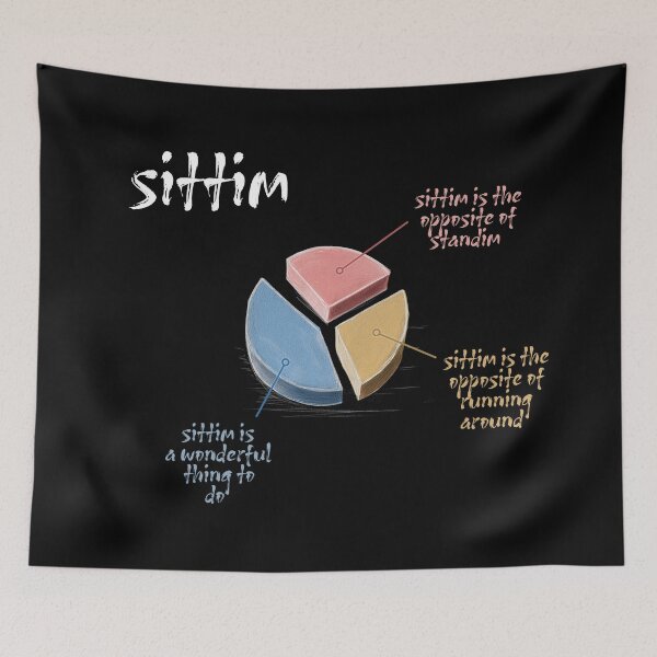 Item preview, Sittim is the opposite of standim designed and sold by Geek Gobbledygook.