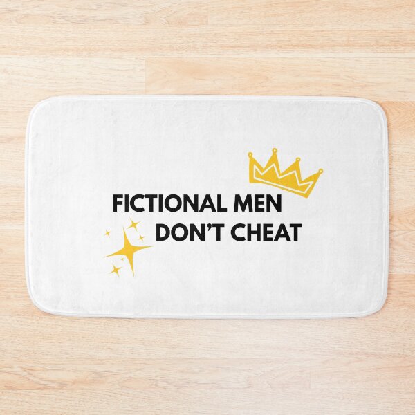 Item preview, Fictional Men Don’t Cheat Funny Quote Sticker designed and sold by Lilly'sLove.