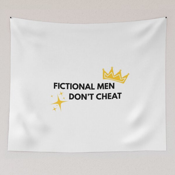 Item preview, Fictional Men Don’t Cheat Funny Quote Sticker designed and sold by Lilly'sLove.